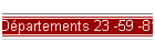 Dpartements 23 -59 -81